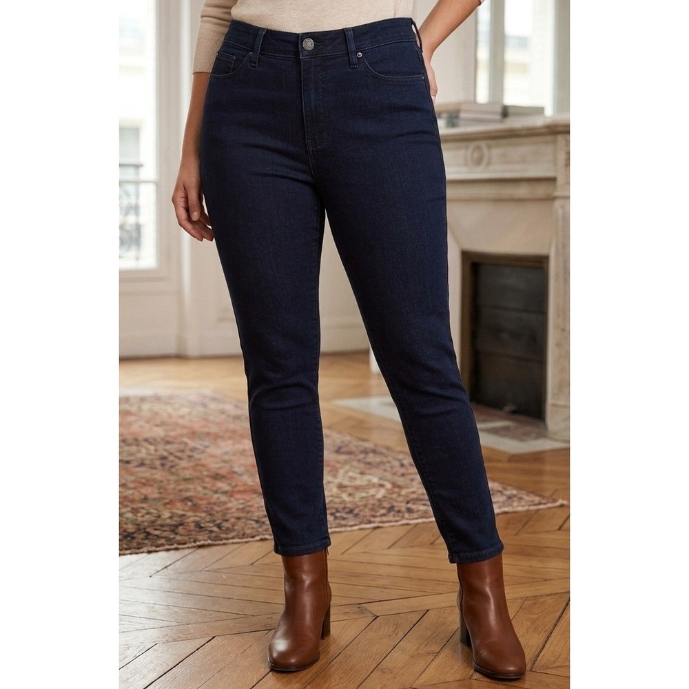 Talbots Jeans Women 8P Flawless High-Rise Jegging Ankle Stretch Skinny Blue NWT